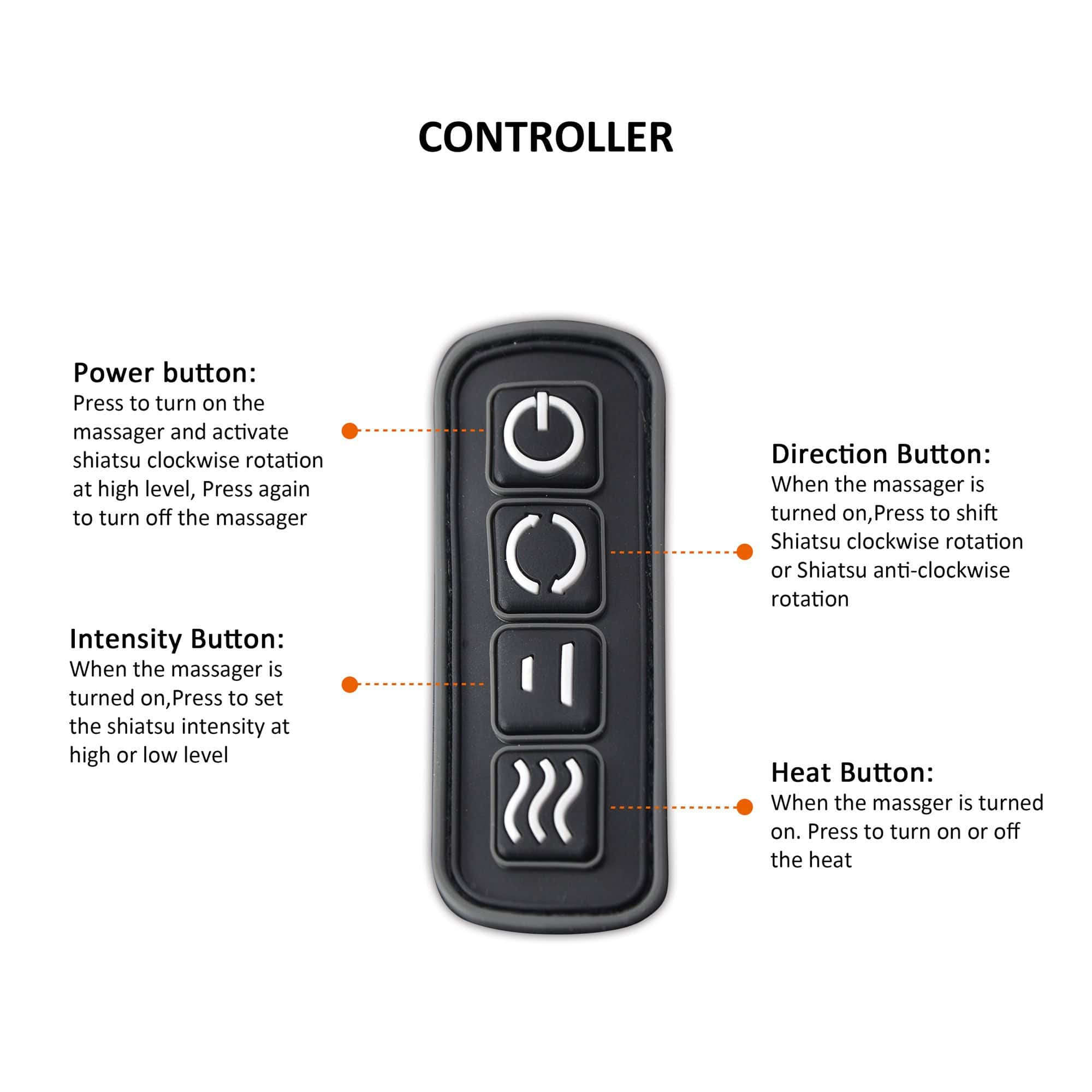 SNAILAX – wholesale Kroppsmassage – Snailax Sladdlös Nack- och Ryggmassagerare, Ryggmassagerare med 3D-rulle - 632NC4
