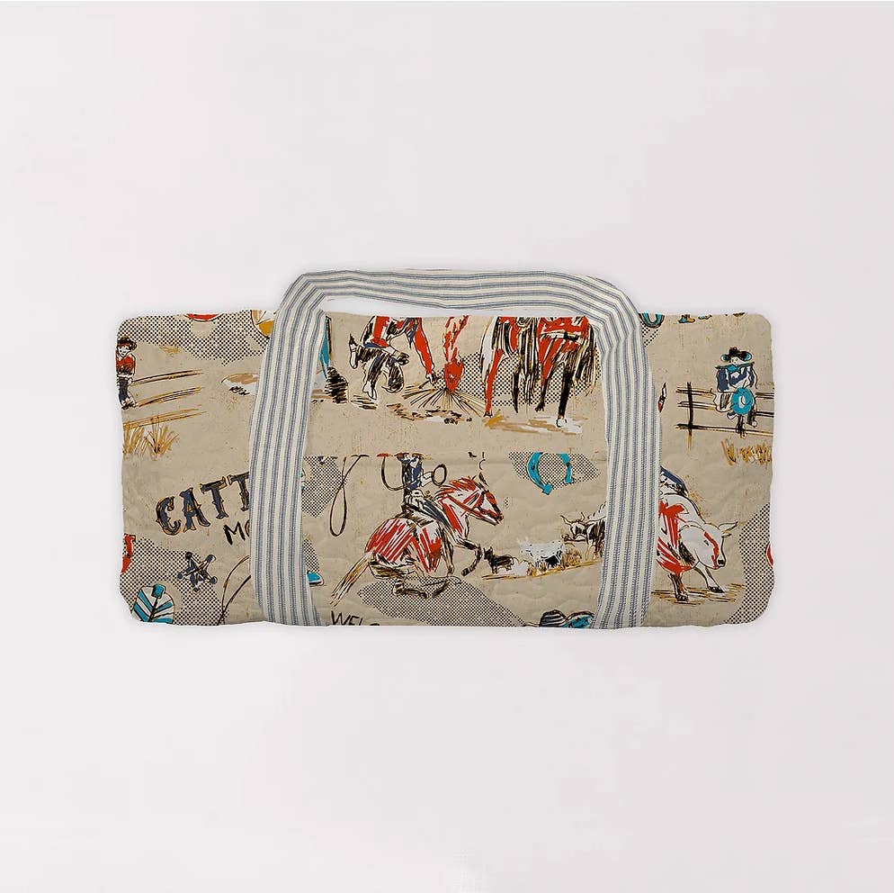Ida Mae Home – wholesale Duffelväskor – Dam – Cattle Drive Linen Weekender Duffelväska