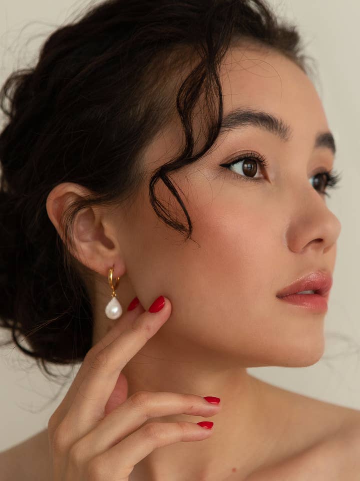 Pauline perle øreringe for engroshandel hos Katy Faye