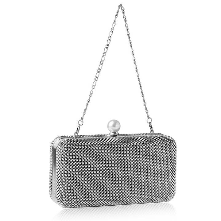Whiting & Davis - Wholesale Clutch Bag - Women's - Cassie Pearl Minaudiere2