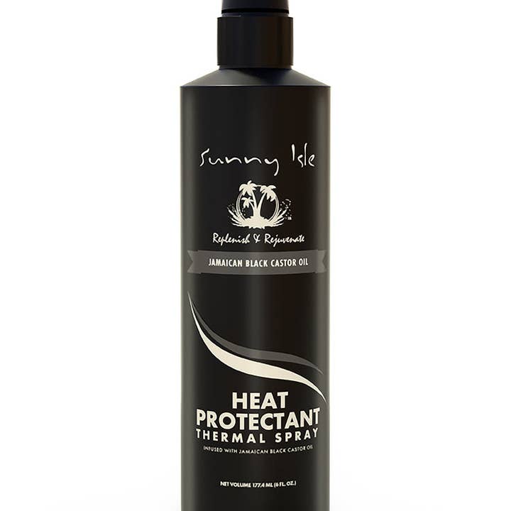 Sunny Isle - Vente Laque - Spray thermique à l'huile de ricin noire de la Jamaïque Sunny Isle, 6 oz
