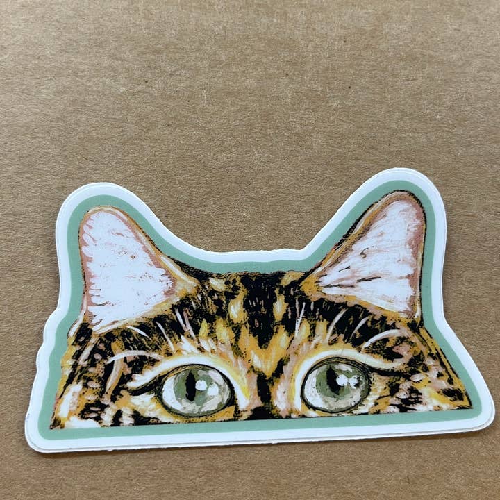 ON THE GO Studio - Wholesale Sticker - Curious Calico Cat Sticker2