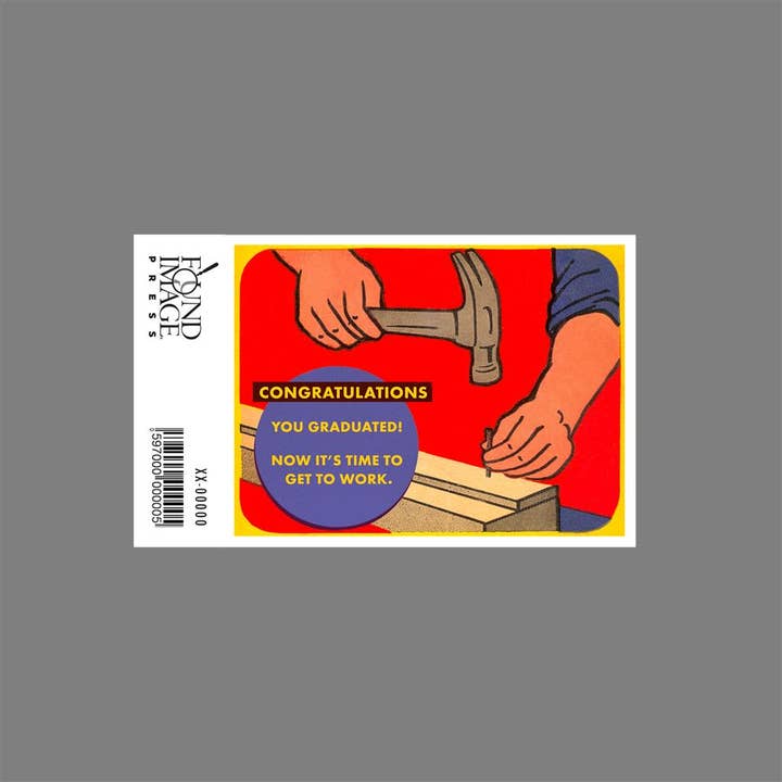 Found Image Press - Wholesale Sticker - Sticker IO-206 Hammer and Nail for Graduate1