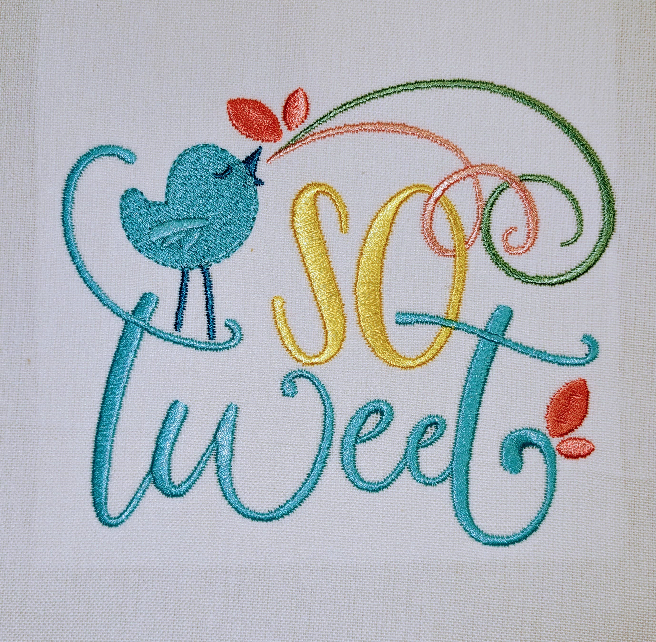 Red Mitten – wholesale Tea towel – Spring Embroidered Tea Towels2