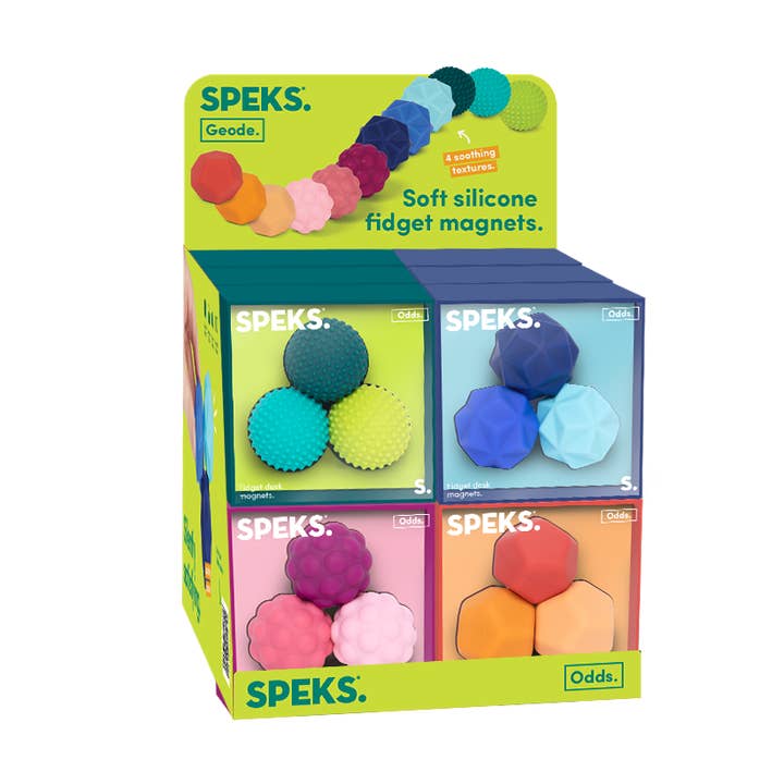 SPEKS Odds - Soft Silicone Fidget Magnets - 24 Display Mix for wholesale by Speks UK