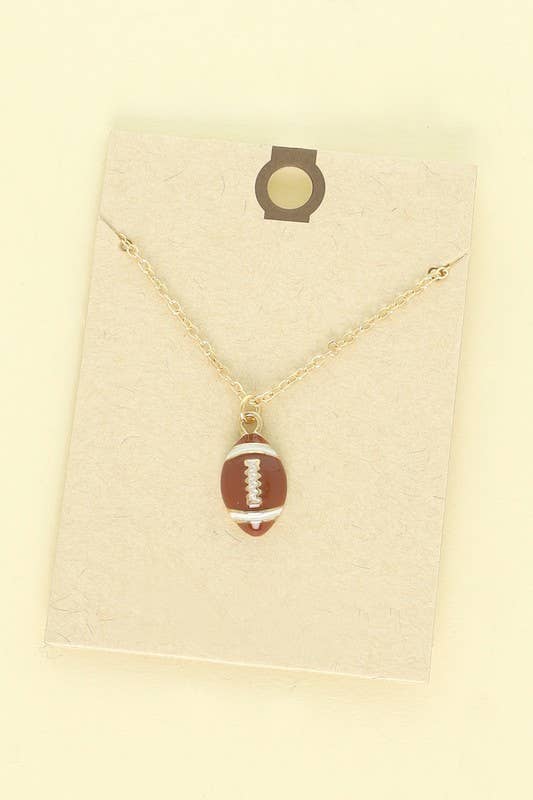 anbfashion - Wholesale Pendant/Charm Necklace - GAMEDAY BASKETBALL FOOTBALL SOCCER NECKLACE 231