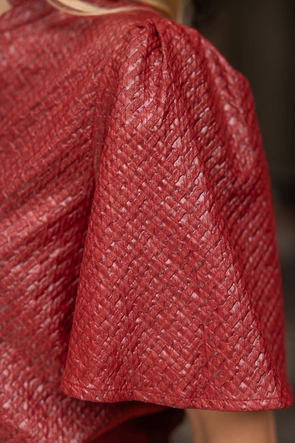 VOY - Wholesale Blouse - Women's - 35926 Smocked Hem and Solid Textured Top16