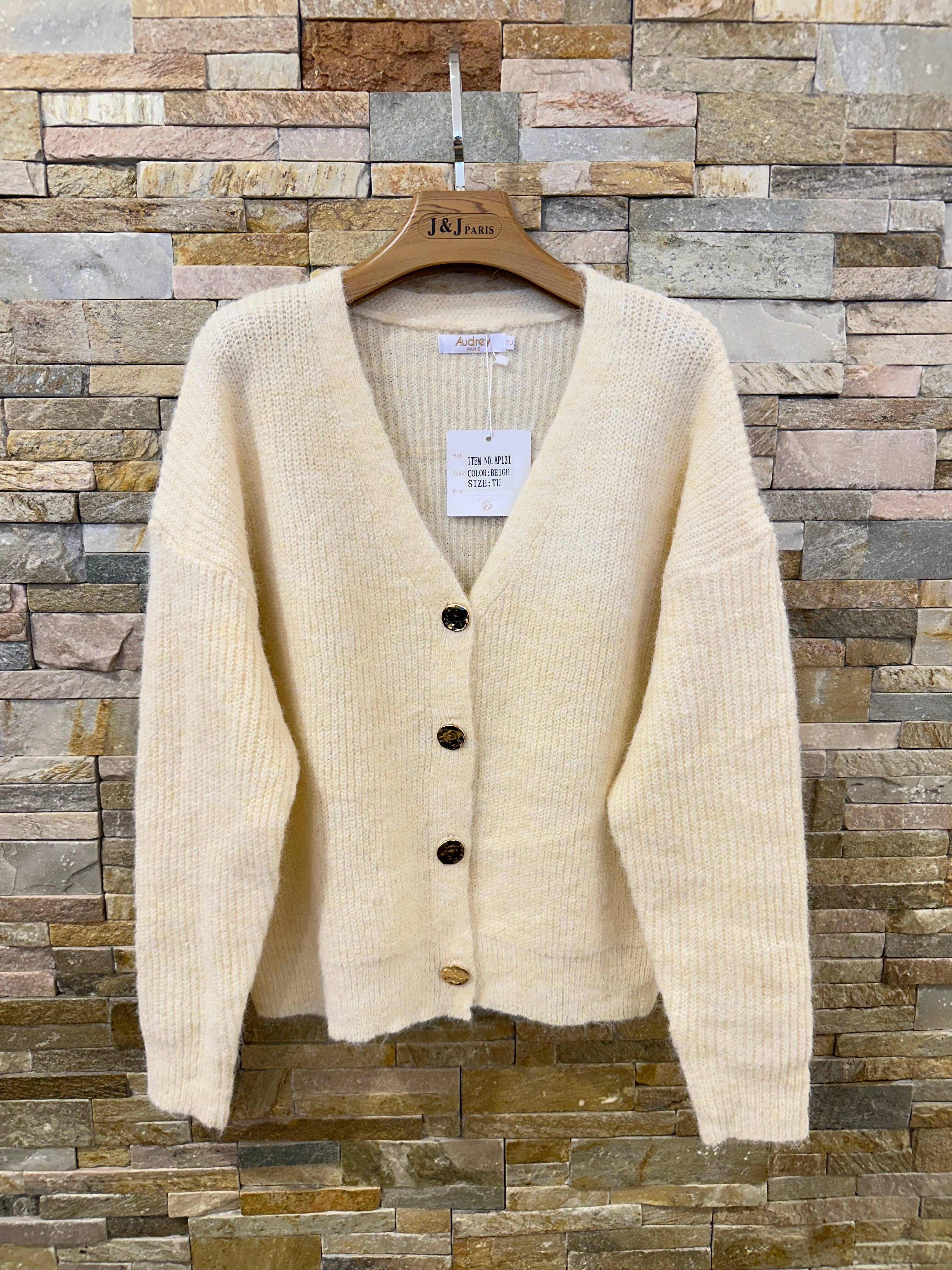 Afinity - Wholesale Cardigan - Women's - Wool Cardigan AP131 – Natural Elegance and Comfort10