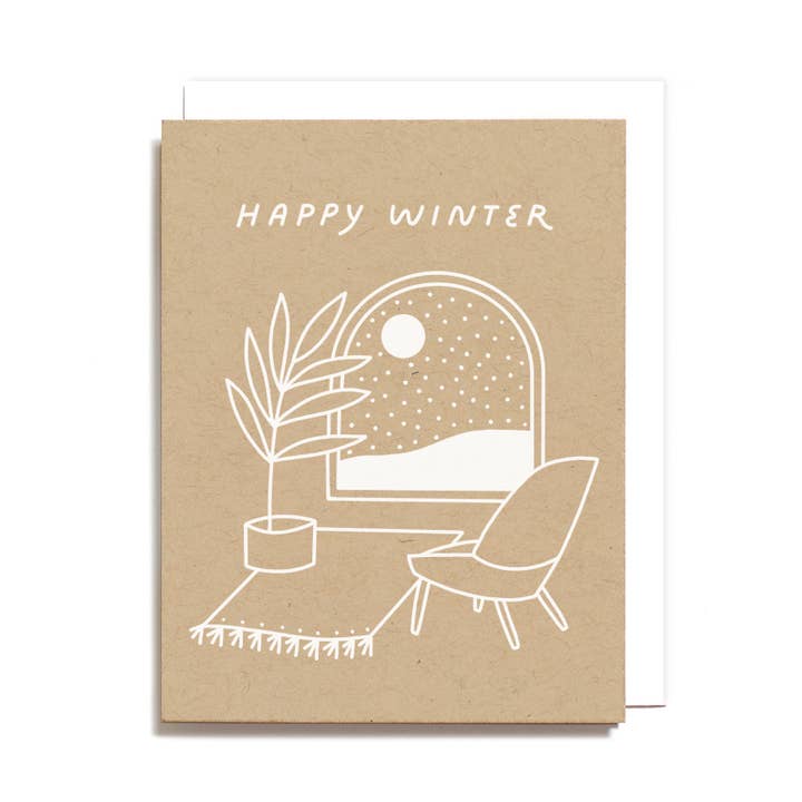 Happy Winter Card for wholesale by Worthwhile Paper