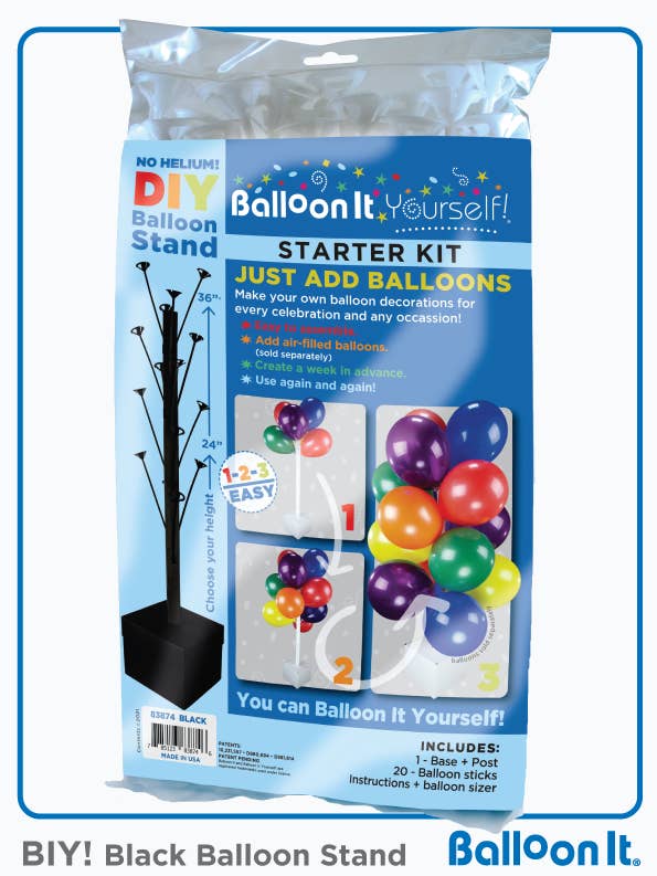 Balloon It Yourself! Starter Set | Black for wholesale by Balloon It