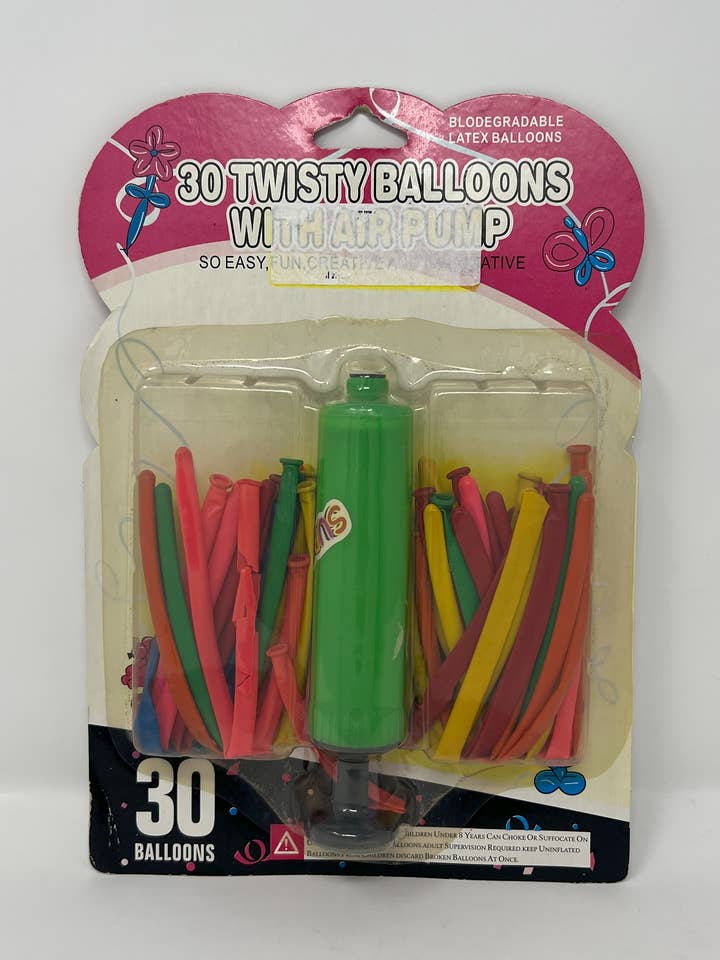 30 verdrehte Ballons mit Luftpumpe für den Großhandel von USA HomeMax