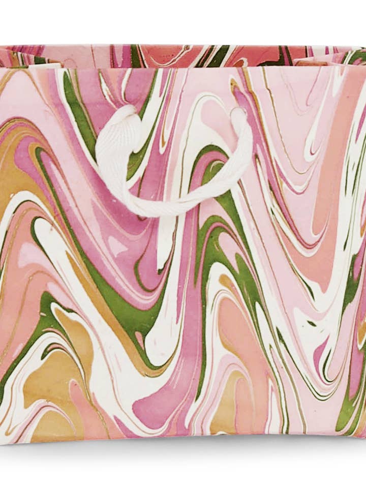 Borsa regalo marmorizzata a mano Peony Bloom per la vendita all'ingrosso da parte di Inner Child