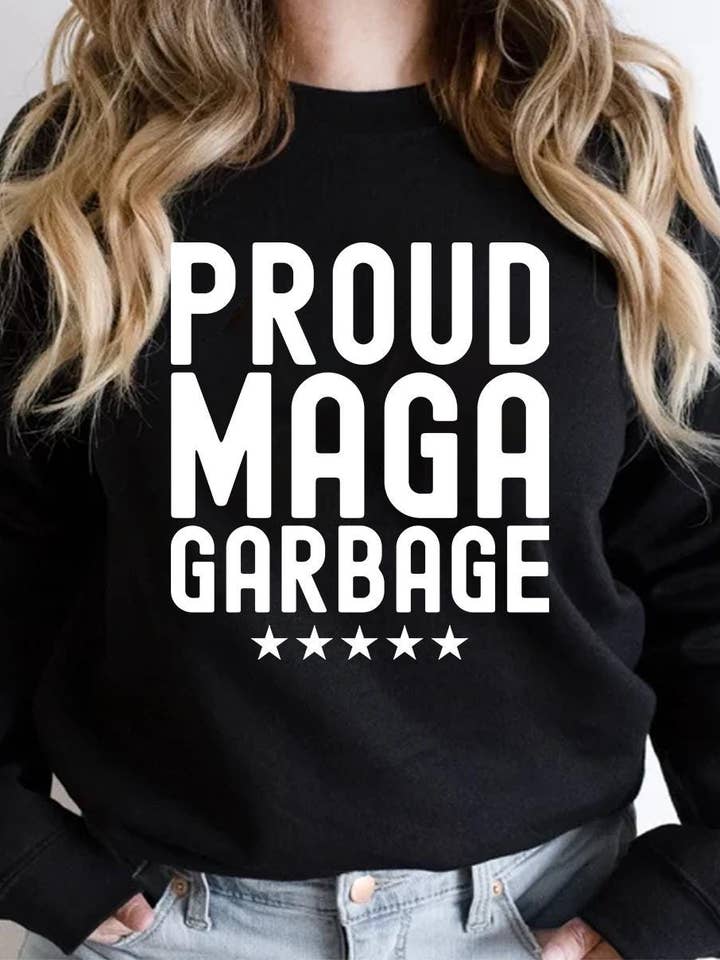 NVC Ecommerce LLC - Wholesale T-Shirt (Graphic) - Women's - Proud Maga Garbage Shirt, Trump Garbage Truck Sweatshirt