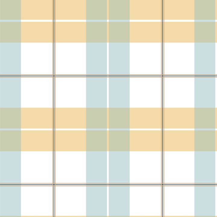 Check maxi yellow blue Wallpaper for wholesale by DEKORNIK