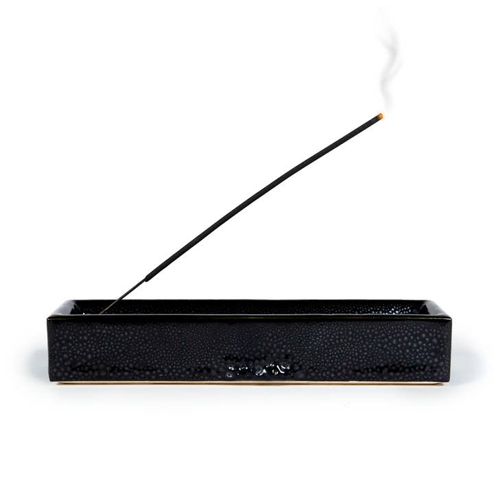 Incense Holder in Obsidian for wholesale by Dweller Studio