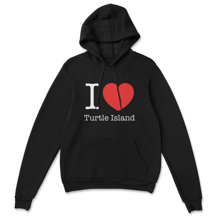 Ich liebe Turtle Island Hoodie für den Großhandel von Red Rebel Armour