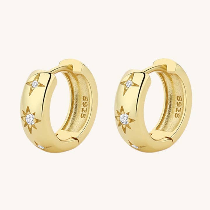 Pendientes Huggie Stella Celeste para venta al por mayor de MISSA & KISSA