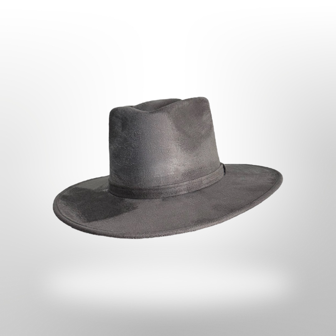 Nati Natash - Vendita all'ingrosso Fedora - Unisex - Cappello stile freccia con tesa piatta in suede vegano17