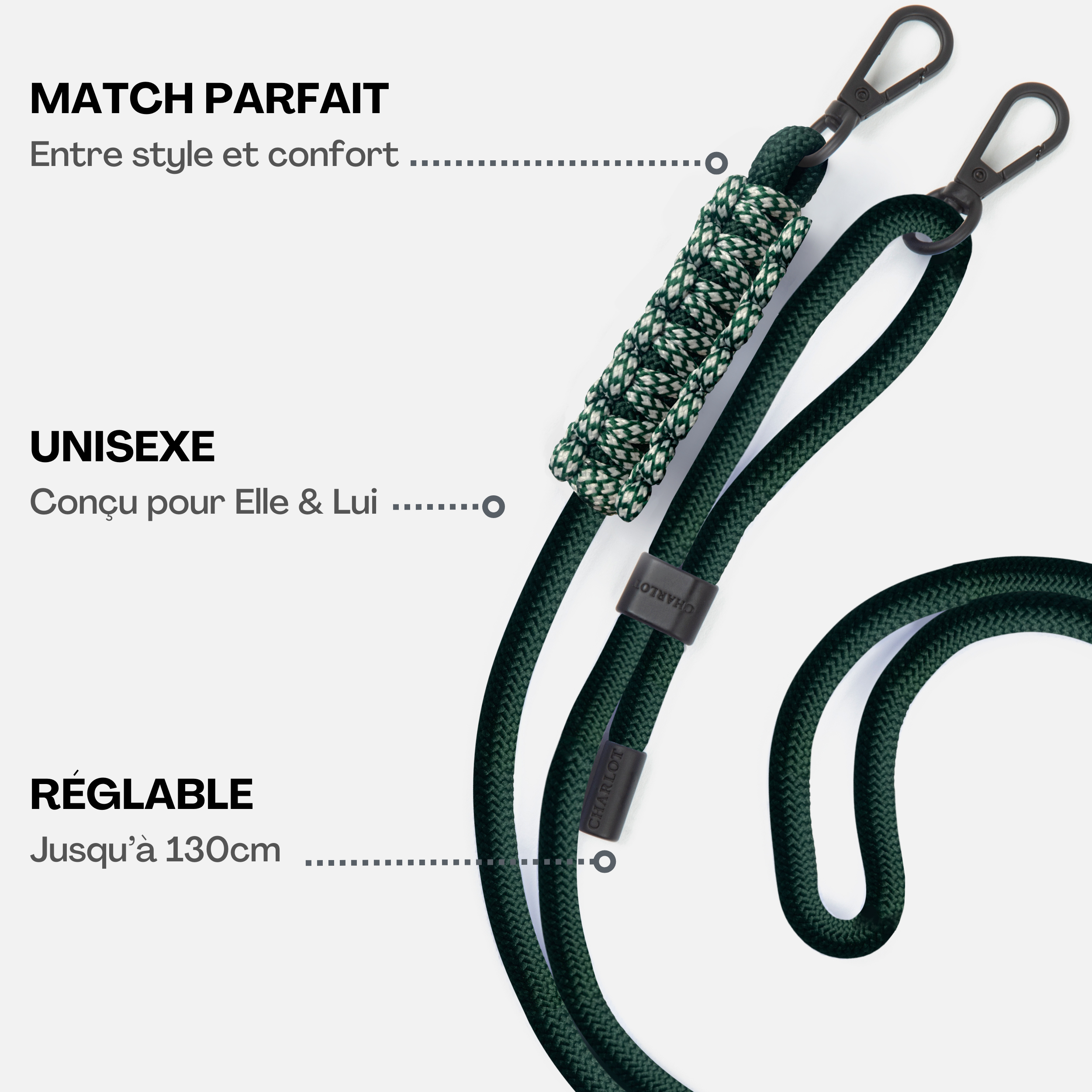 CHARLOT · Paris - Wholesale Phonecase Strap - Elie Basil Cord1
