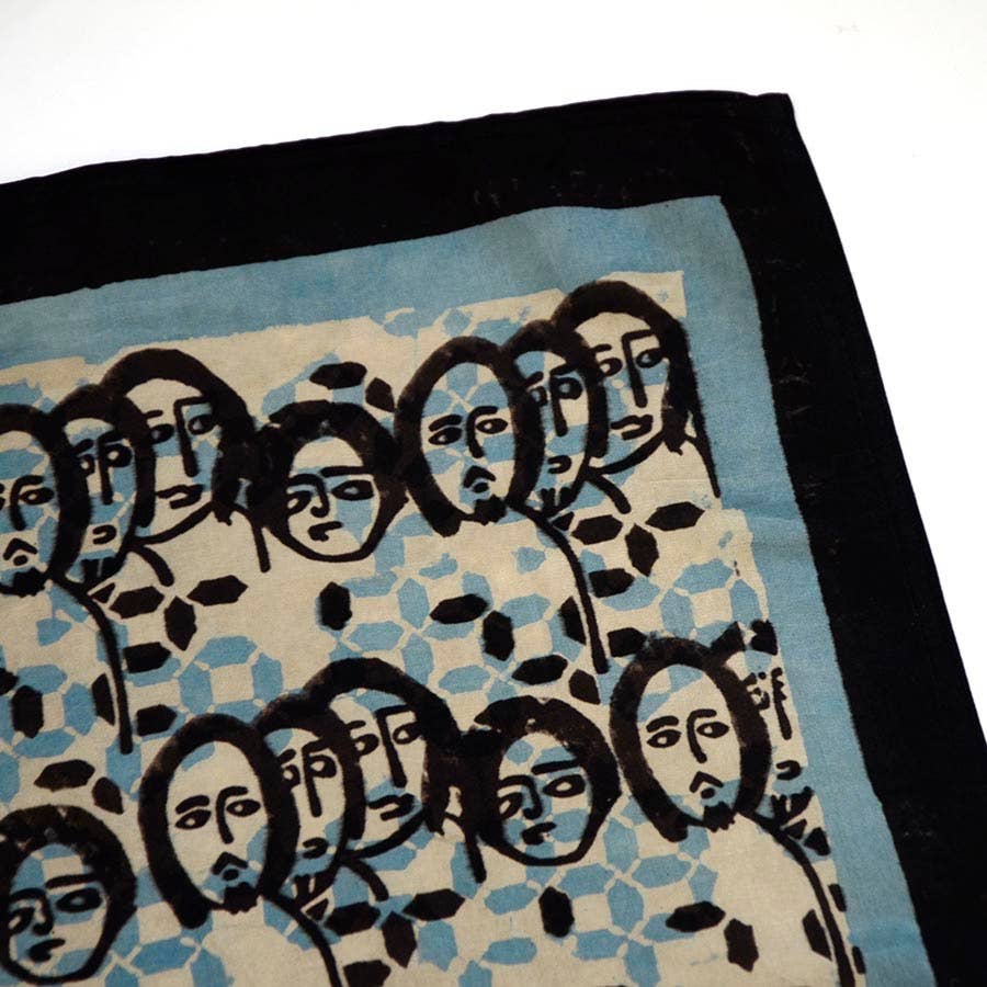 Ichcha – wholesale Halsduk - Dam – Bomull Silk Stor Huvud Fyrkantig Halsduk/Bandana - Uttryck6