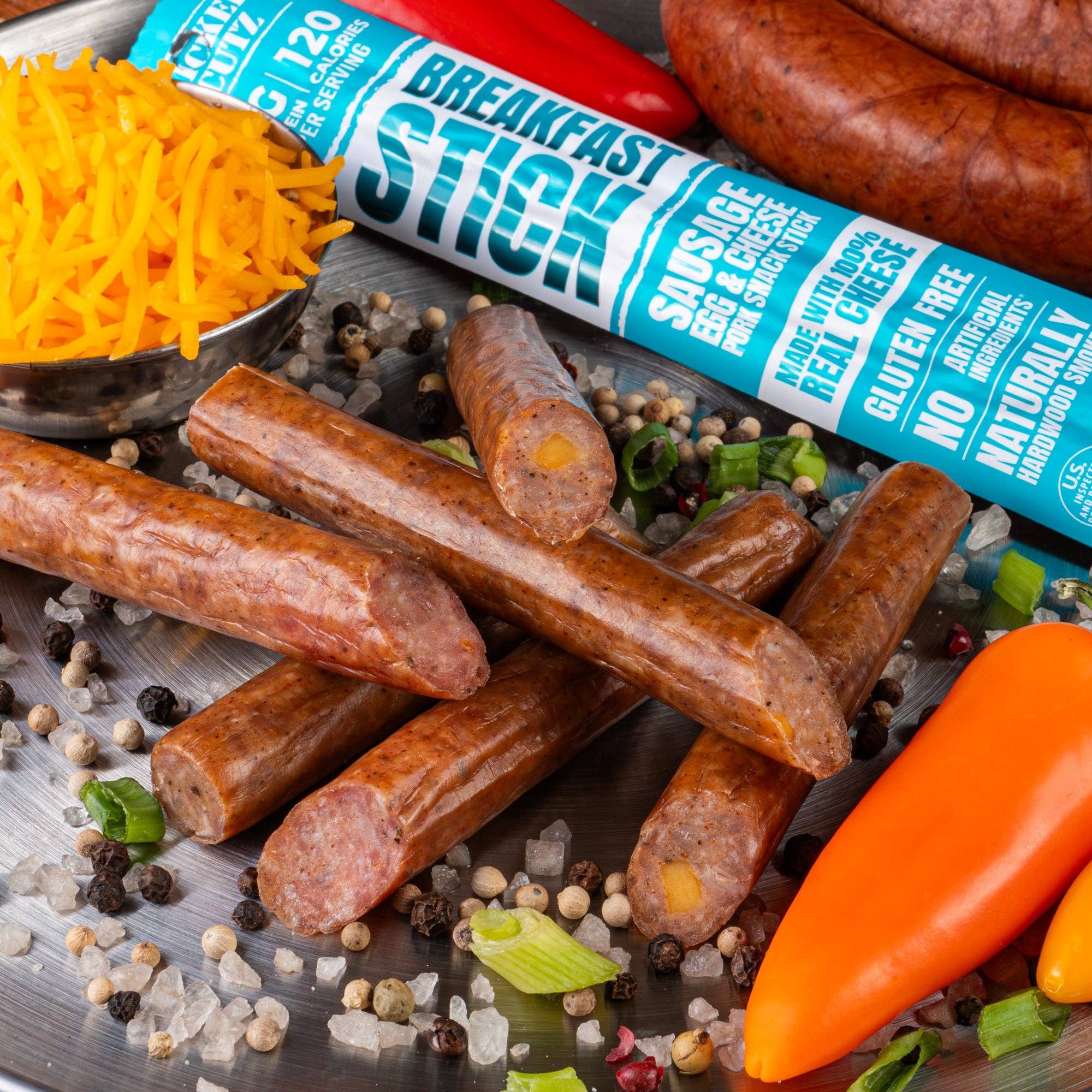 Wicked Cutz - Wholesale Jerky - Sausage Egg & Cheese Stick2