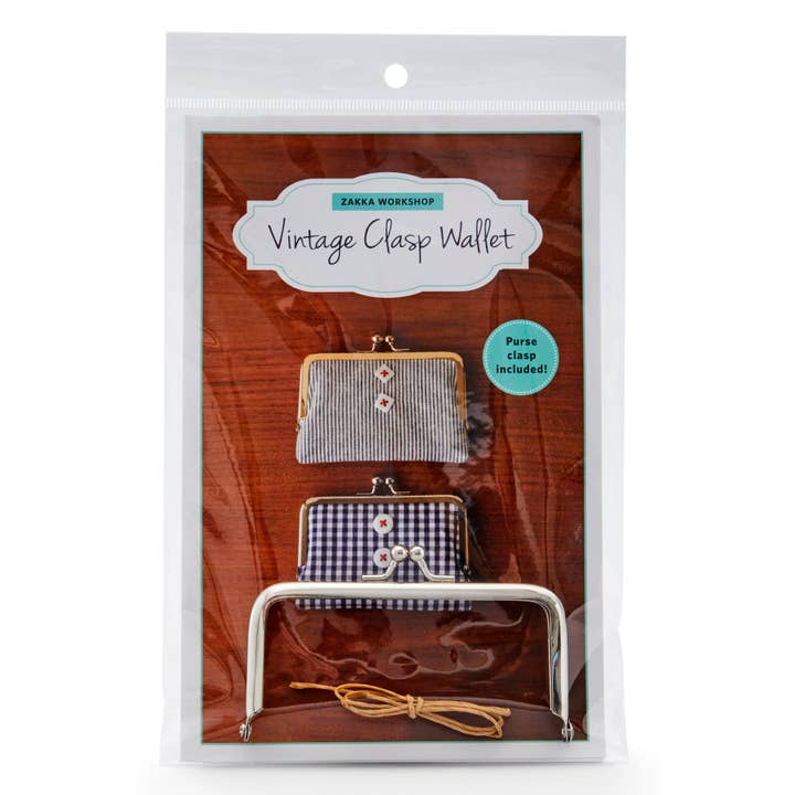 Zakka Workshop - Wholesale Wallet - Women's - Vintage Clasp Wallet with Silver Clasp (#ZW2187)