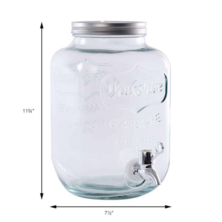Portofino International Trading, USA - Wholesale Drink Dispenser - Mason Jar Shaped Beverage Dispenser - 8 liter1
