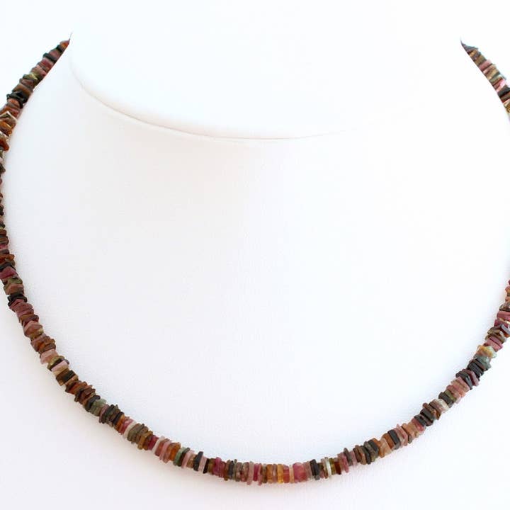 Collier Bunt Turmalin en argent 925 pour la vente par BKGEMS