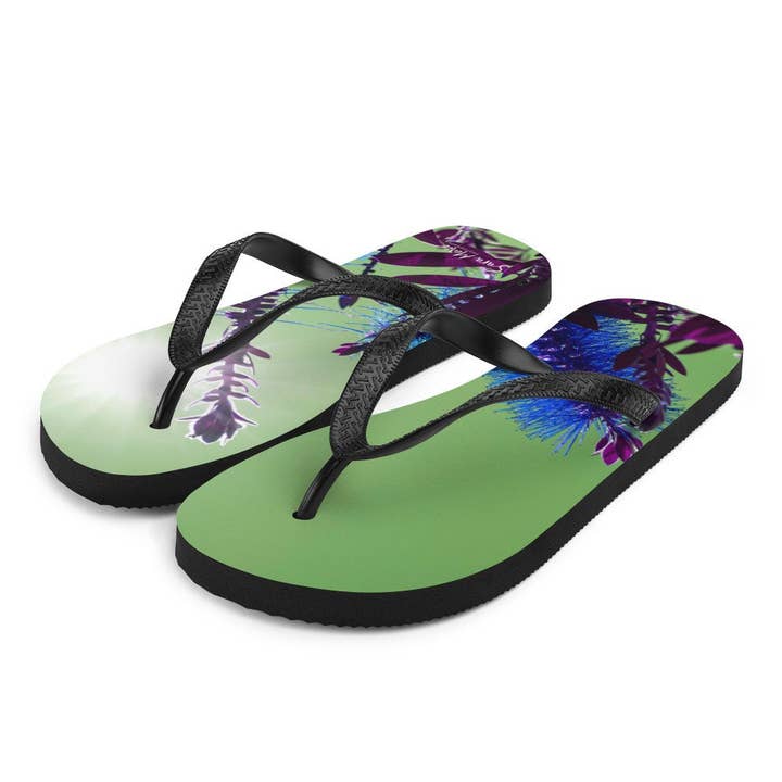 Gummipantoffeln - Abstract Flower Burst 1 für den Großhandel von Sara Marie Hawai'i