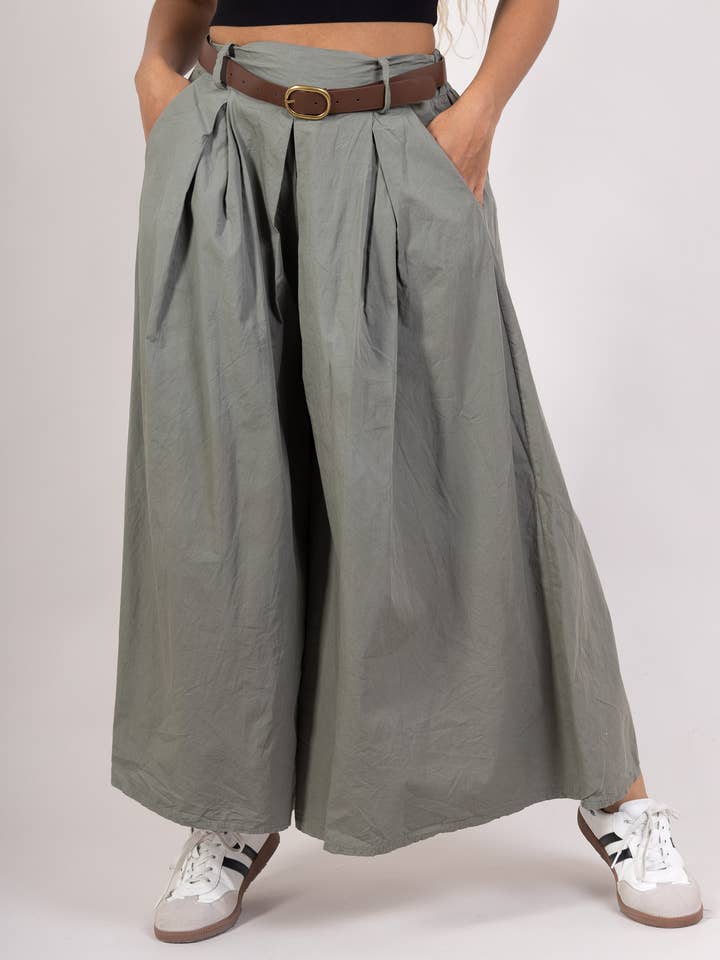 Pépouz' Paris - Wholesale Pants - Women's - Wide pants with belt PPN2527