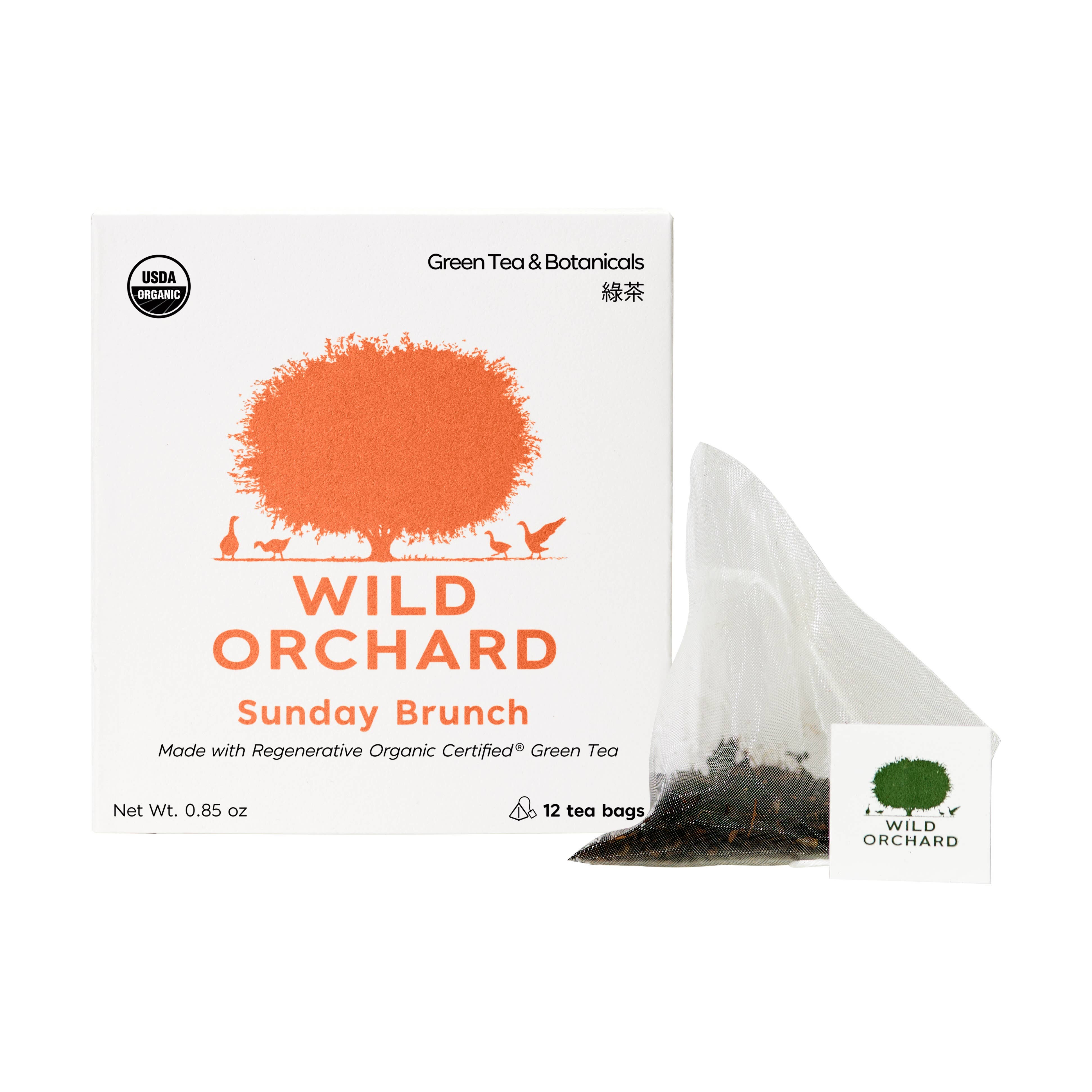 Wild Orchard Tea Company - Wholesale Tea Bags - Sunday Brunch Green Tea – Regenerative Organic Certified®0