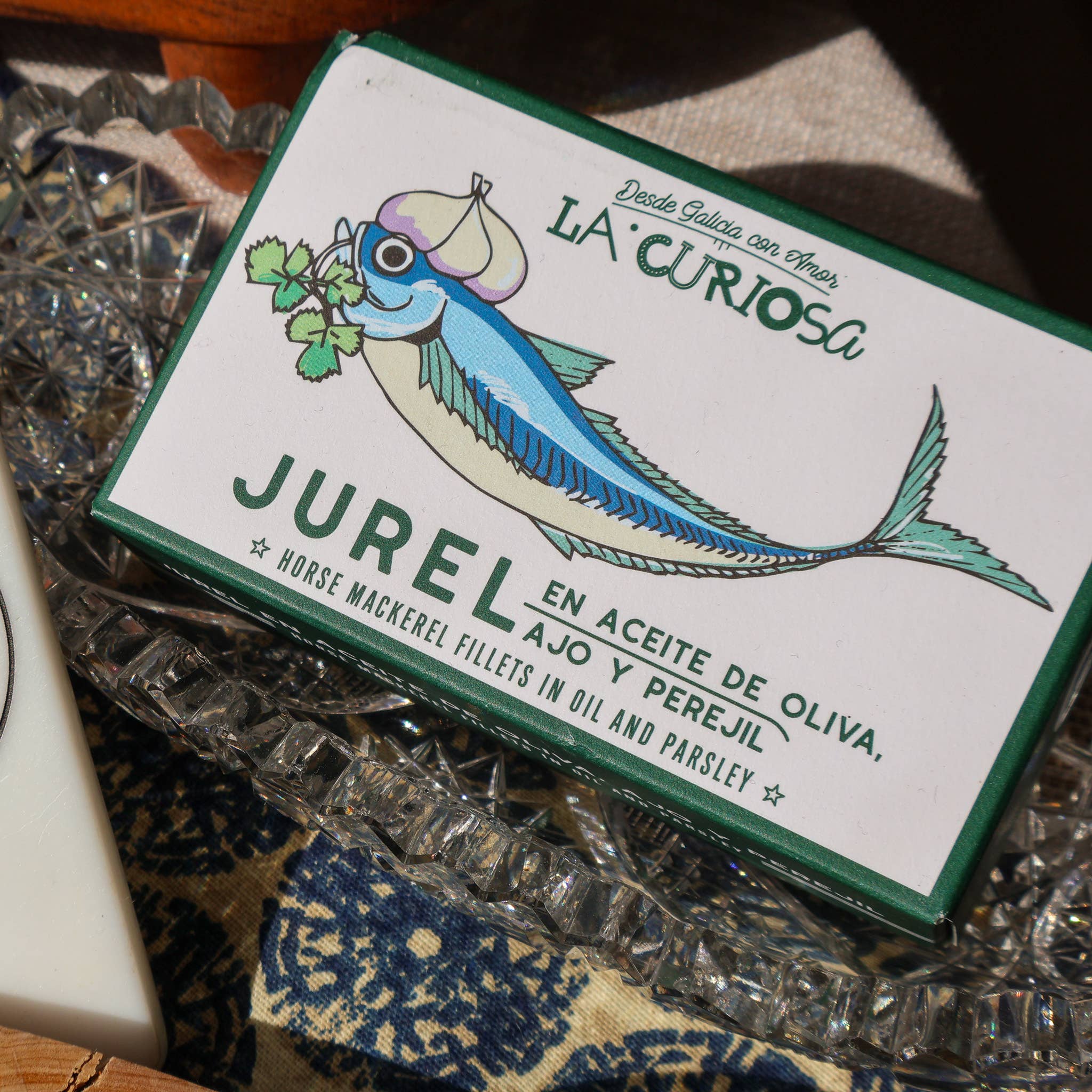 FishNook Tinned Seafood Co. - Wholesale Tinned Fish - La Curiosa Horse Mackerel w/ Garlic & Parsley, 4.2oz2