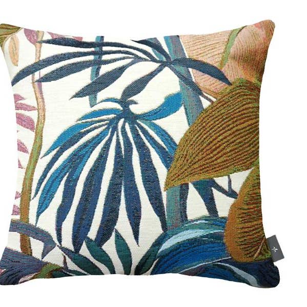 Housse De Coussin Exotic Blue pour la vente par Art De Lys