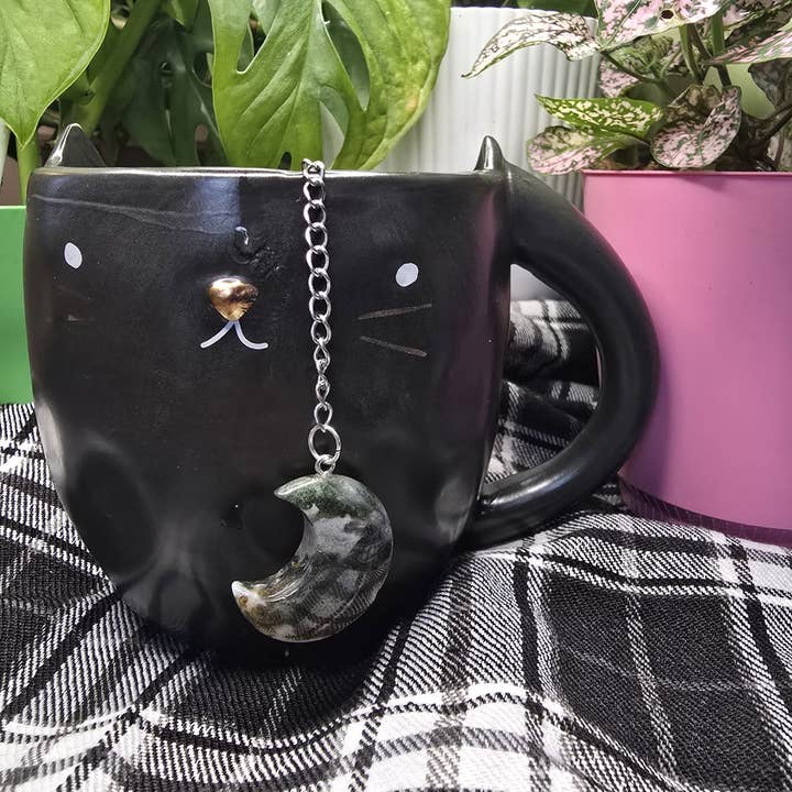 Eclectic Wallflower Boutique - Wholesale Tea Strainer/Infuser - Chevron Amethyst Moon Loose Tea Leaf Infuser6