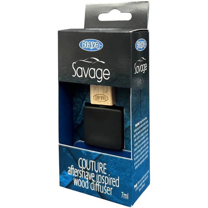 Flava Couture Wood Car Air Freshener - Savage for wholesale by Flava Car Scents