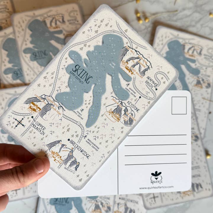 Quirks of Art co. - Wholesale Envelopes - Colorado Map Themed Stationary7