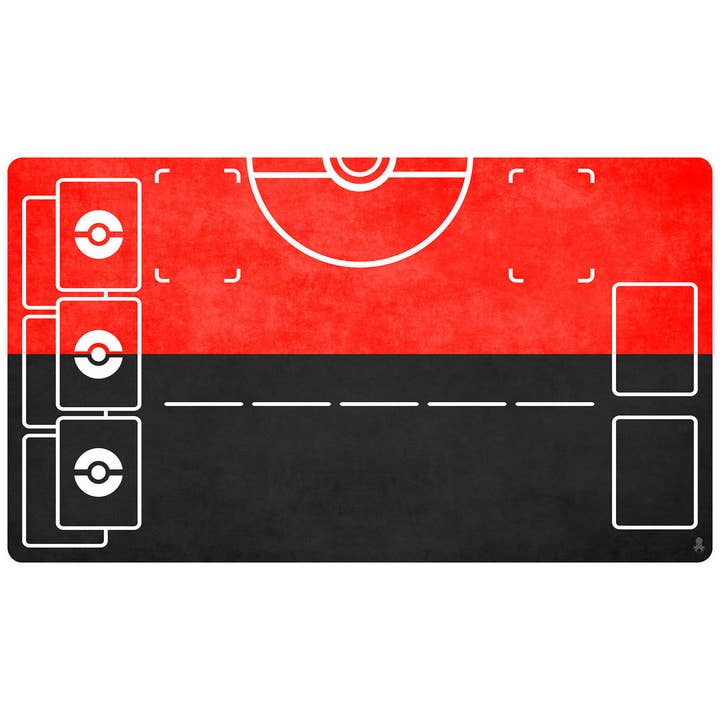 Pokemon TCG Two-Tone Red Playmat for wholesale by Kraken Dice