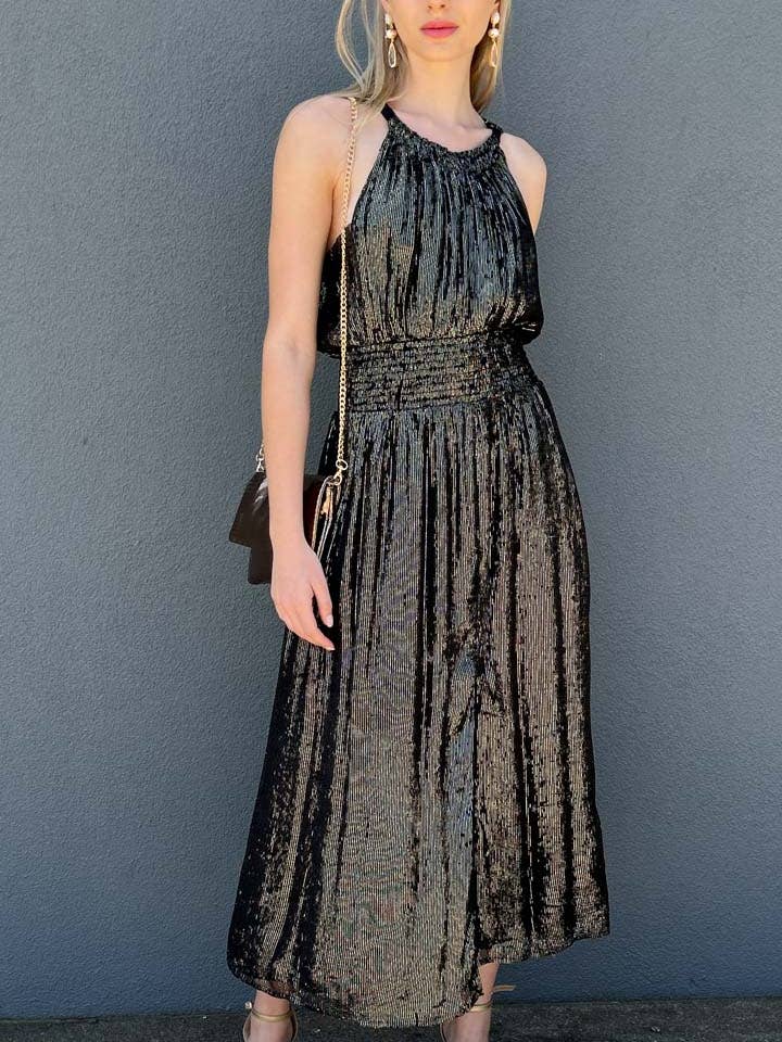 HOSS Bästa Livsklänning - Svart Lurex för wholesale av HOSS