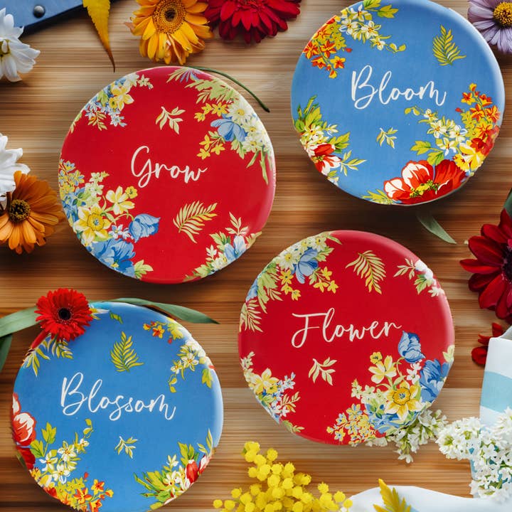 Certified International – wholesale Förrättsservering – Blossom Blossom Set med 4 Canape-tallrikar