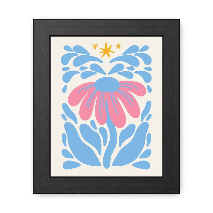 Natural Formation 13 - Colorful Flower Framed Poster - Vibrant Floral Wall Art for Home Décor for wholesale by Donkey Laserbeam