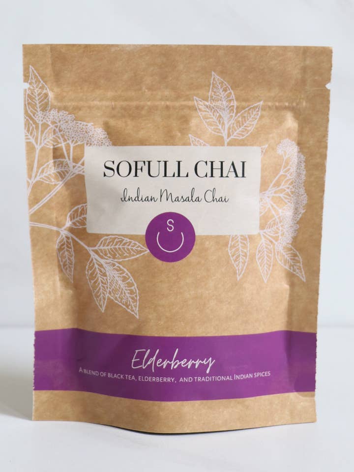 Elderberry Chai for wholesale by SoFull Chai