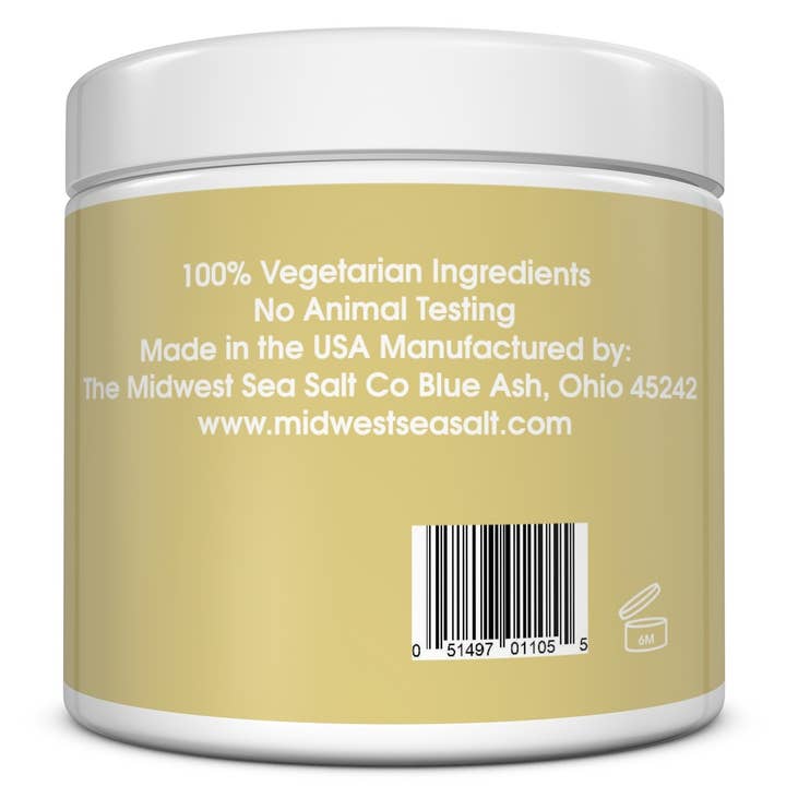 The Midwest Sea Salt Company - Wholesale Body Scrub/Exfoliant - Skin Sherbet Vanilla Bean Body Polish Salt Scrub - 23oz2