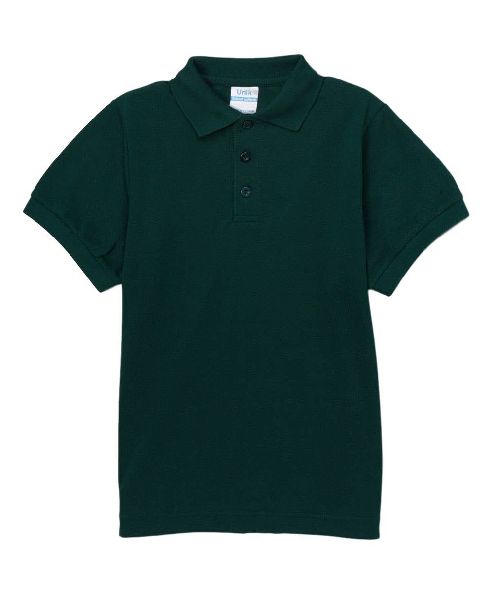Unik - Wholesale T-Shirt - Kids - Boy's Premium Polo School Uniform Shirt Sizes 5-18 Green1