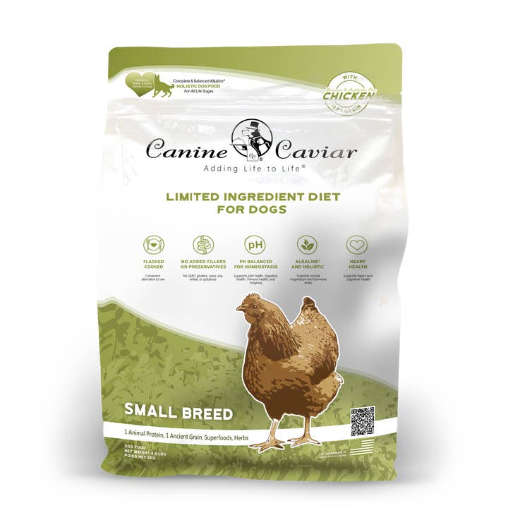 Small Breed Limited Ingredient Alkaline® Entrée, 4.4lb for wholesale by Canine Caviar