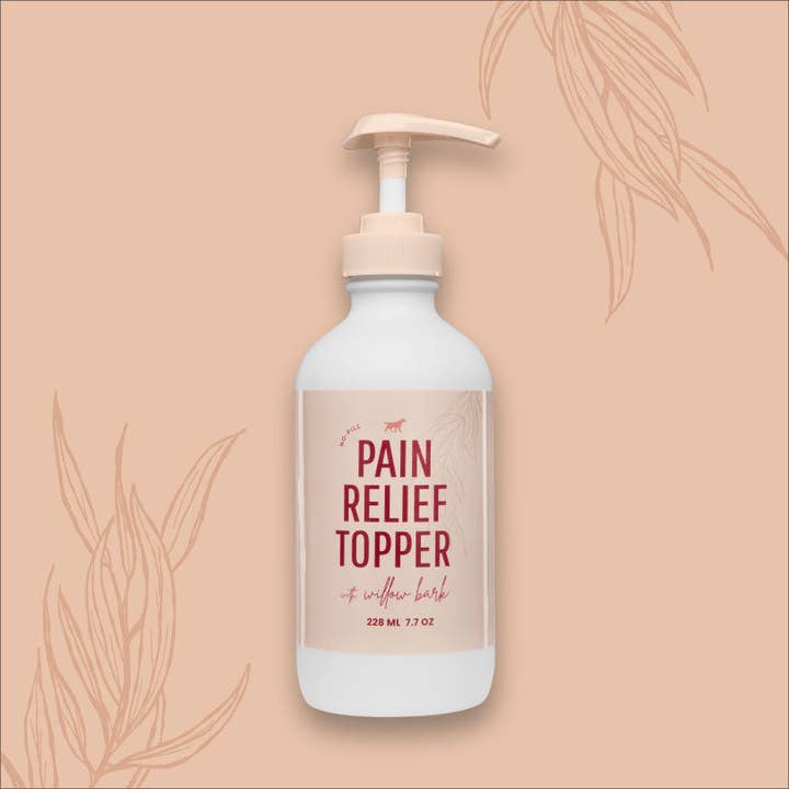 Wholesale Pain Relief Topper 7.7oz Glass Pump - 6 Bottles for wholesale by Lanana Creek Farms