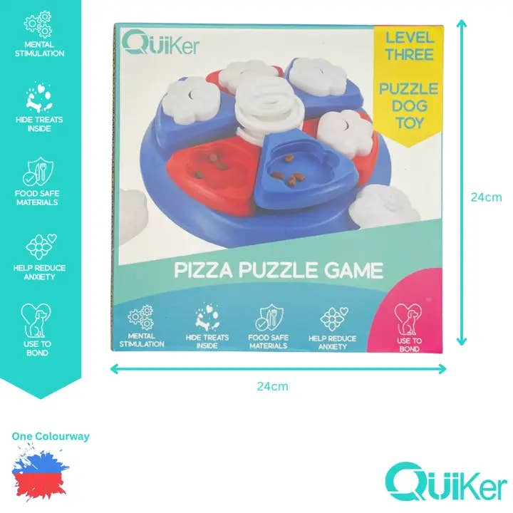 Quiker Pet Products – wholesale Pet toy – Dog – Pizza Puzzle Toy - Dog Toy - Brain Training4