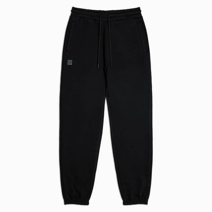 Sweatpants, Black. • Adjustable Drawstring Waist • Silk for wholesale by Dolly Noire