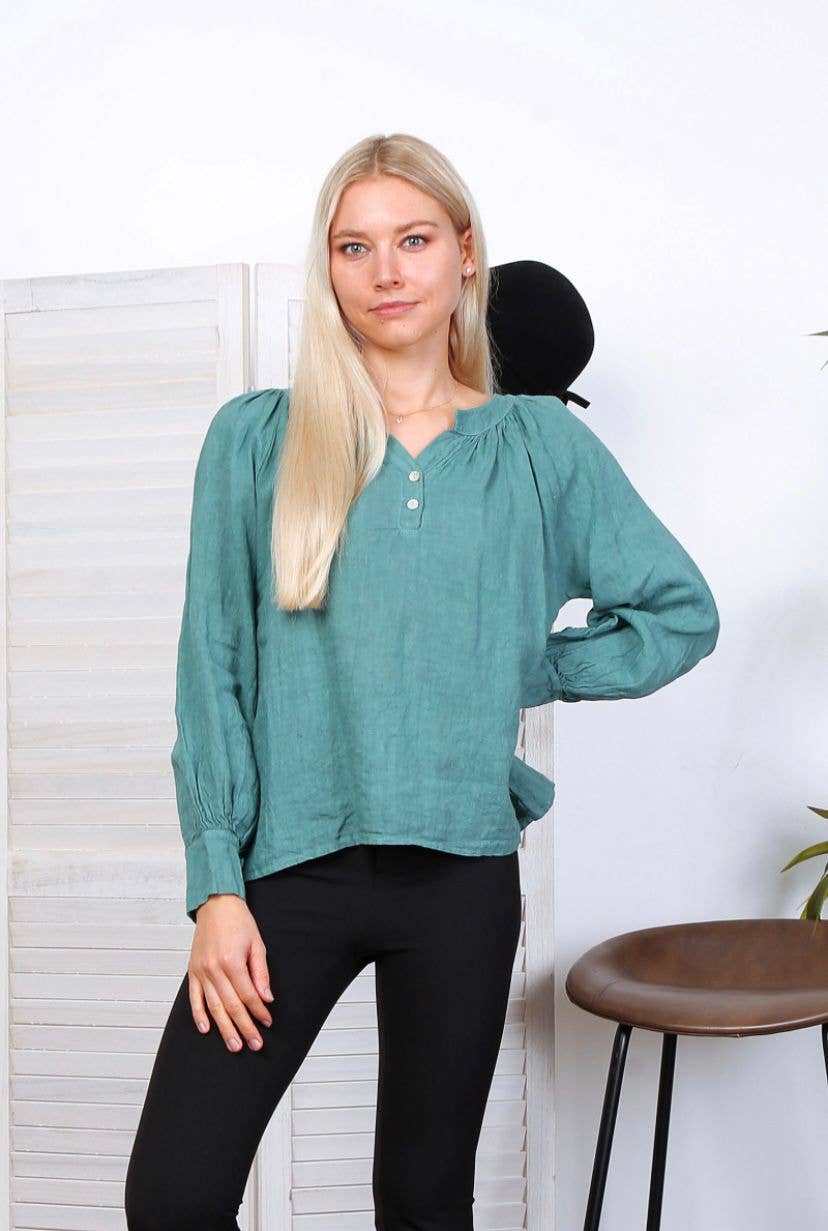 LÉA & LUC – wholesale Blus - Dam – Blus i 100 % linne REF.792315