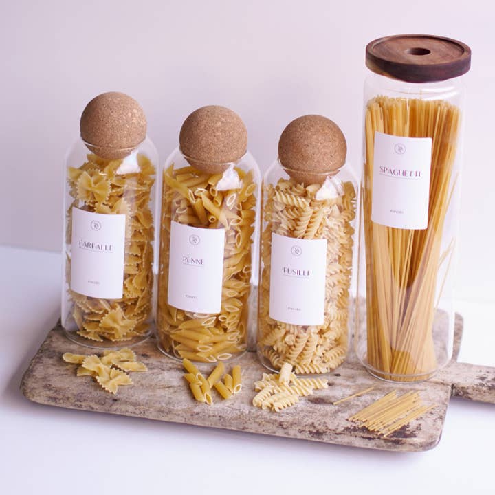 So At Nature - Wholesale Food storage container - Glass Pasta Jars Storage Set - So At Nature7