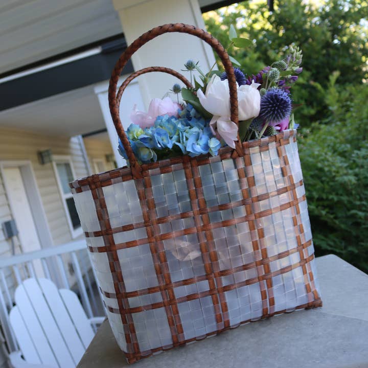 Floral Display & U-Pick Farm Tote – Reusable Market Basket for wholesale by DrifWoo